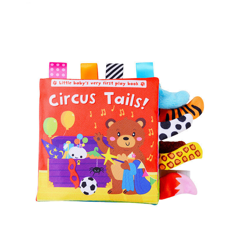 Animal Tail Cloth Book Baby Ringing Paper Cloth Book Enlightenment