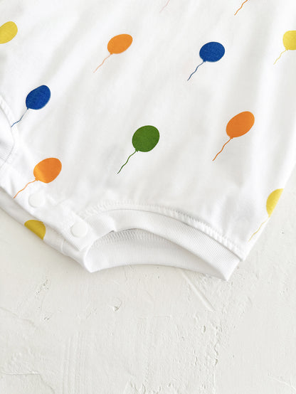 Minimalist Baby Dot Balloon Printed Jumpsuit