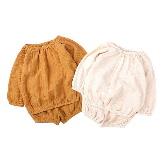 Soft & Stylish Long-Sleeved Baby Home Wear