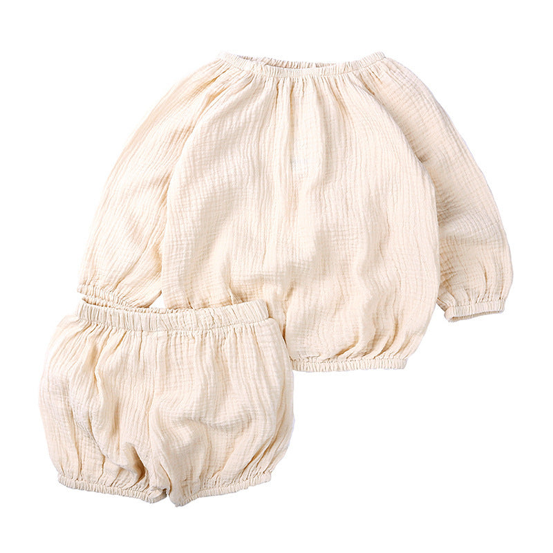 Soft & Stylish Long-Sleeved Baby Home Wear