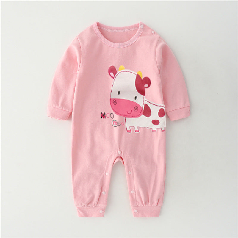 Cozy and lightweight baby romper for cooler seasons