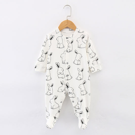 Baby Cotton Jumpsuit with Feet