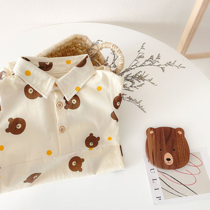 Baby Onesie with Adorable Cartoon Prints