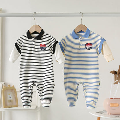 Striped Baby Onesie – Perfect for Fall Days