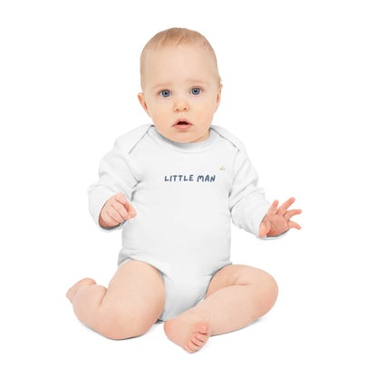 Little Man - Baby Long-Sleeve Organic Bodysuit