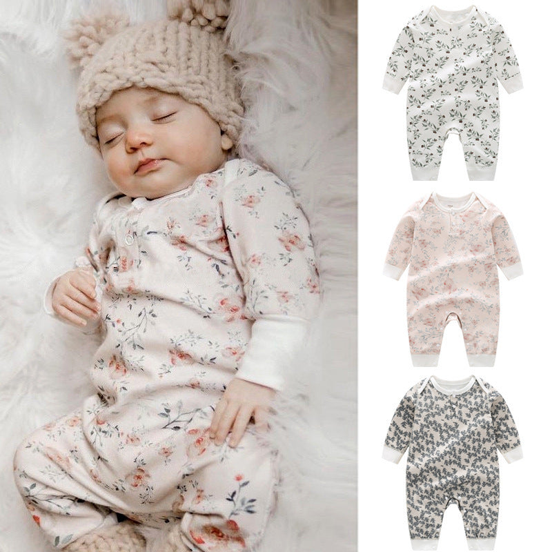 Spring & Autumn Organic Cotton Baby Jumpsuit