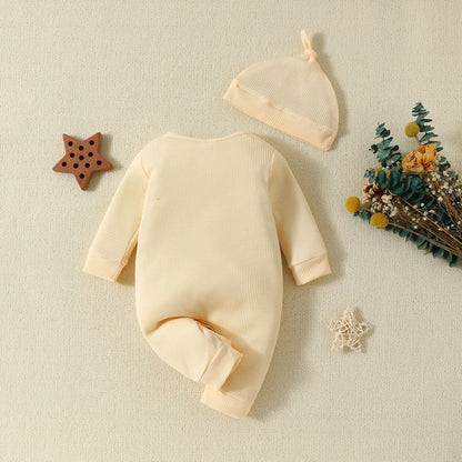 Cozy Autumn Baby Romper – One-Piece Outfit