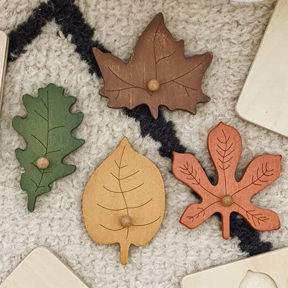 Montessori-Inspired Leaf Puzzle for Early Learning