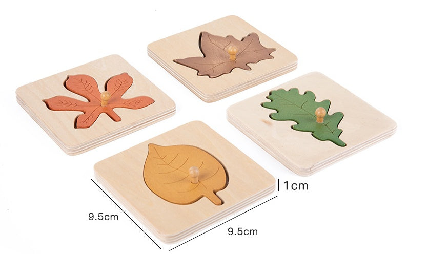 Montessori-Inspired Leaf Puzzle for Early Learning