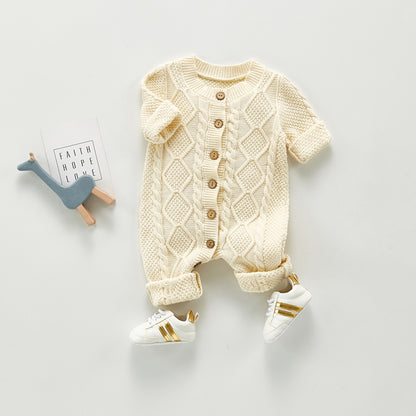 Cozy Cotton and Wool Baby Bodysuit