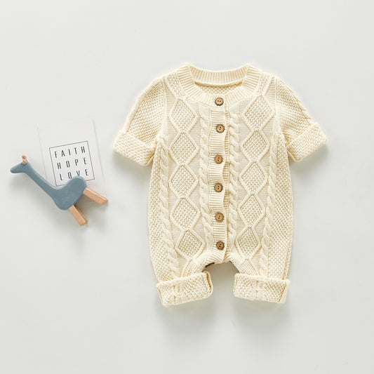 Cozy Cotton and Wool Baby Bodysuit