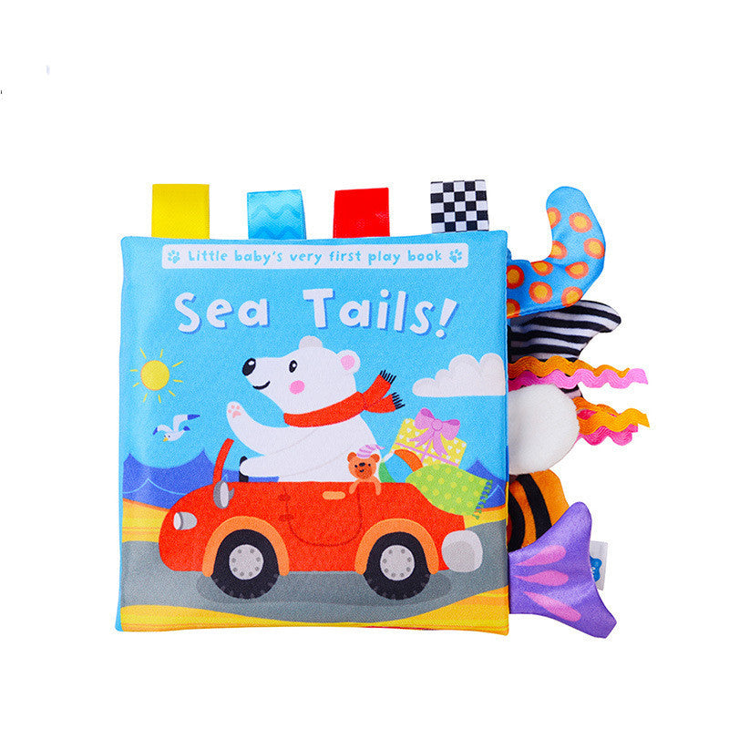 Animal Tail Cloth Book Baby Ringing Paper Cloth Book Enlightenment