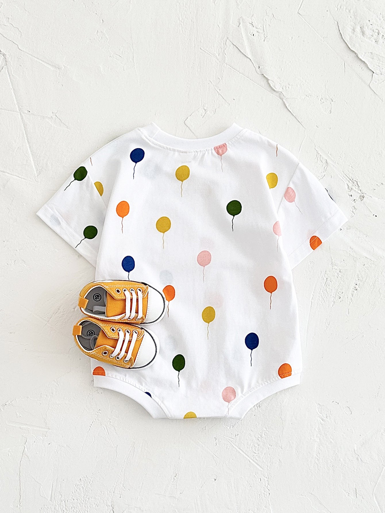 Minimalist Baby Dot Balloon Printed Jumpsuit