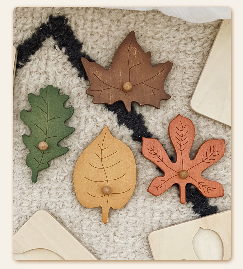 Montessori-Inspired Leaf Puzzle for Early Learning