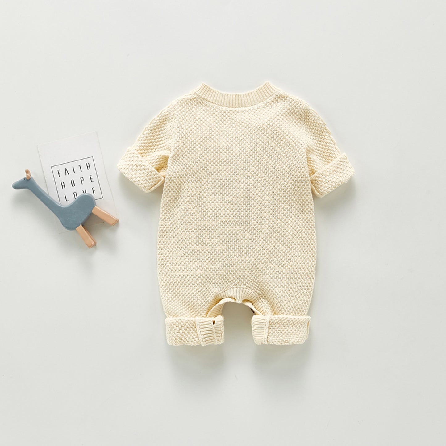 Cozy Cotton and Wool Baby Bodysuit