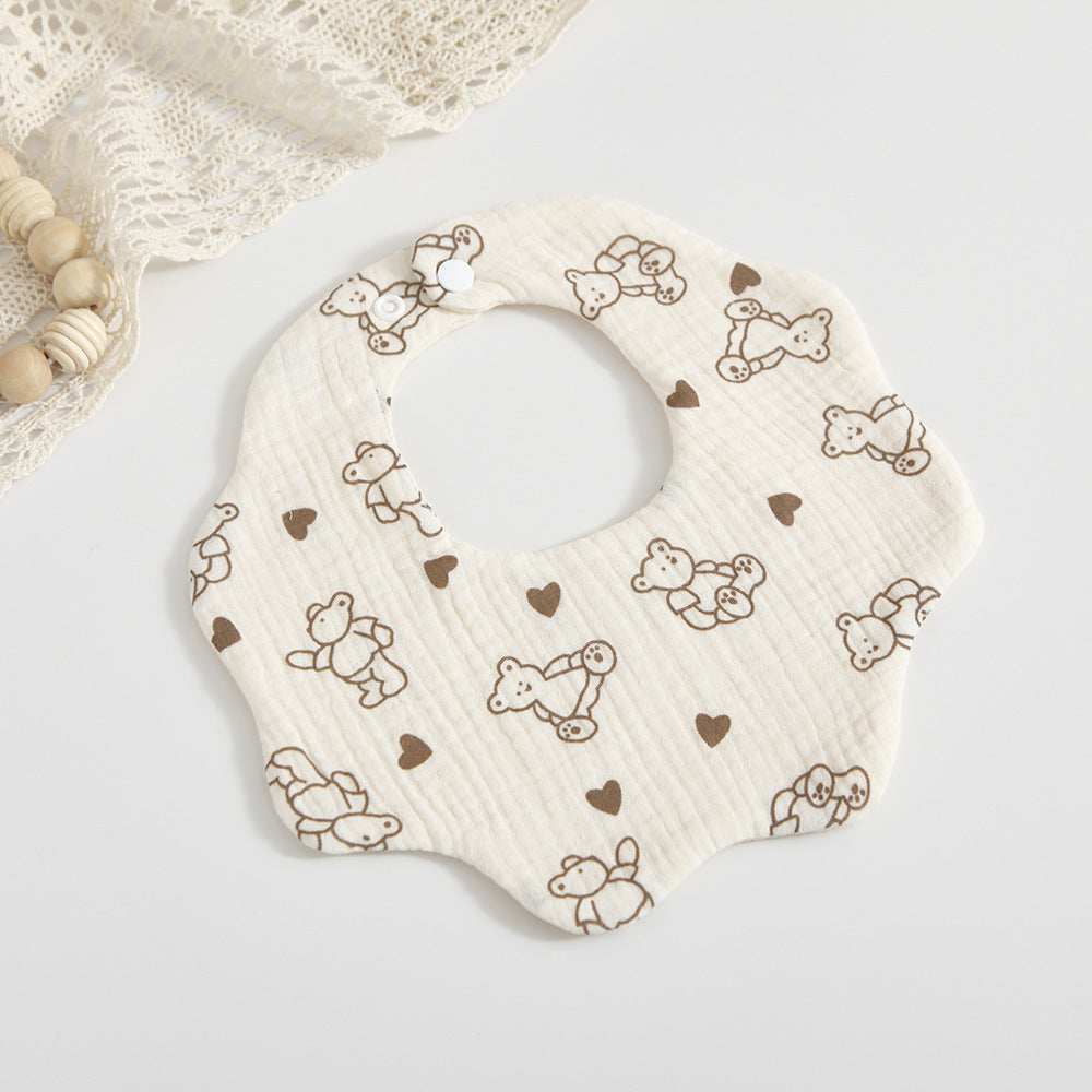 Soft and Absorbent Petal Baby Bib