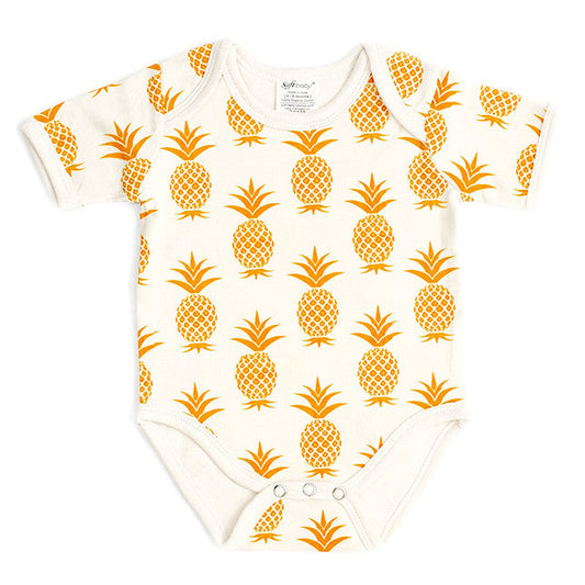 Pineapple - Short Sleeves Onesie - 100% Organic