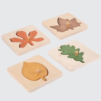 Montessori-Inspired Leaf Puzzle for Early Learning