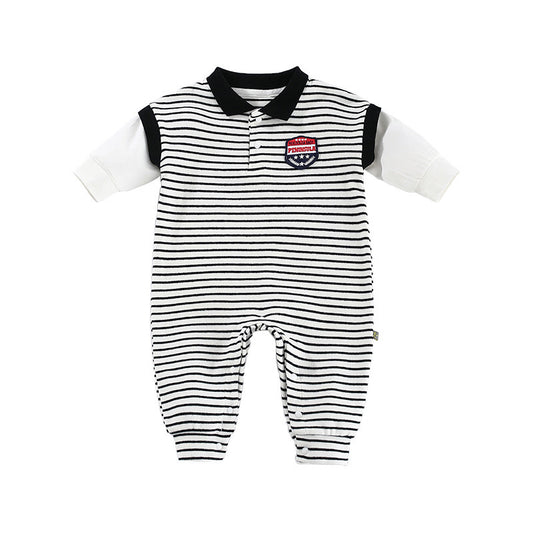 Striped Baby Onesie – Perfect for Fall Days