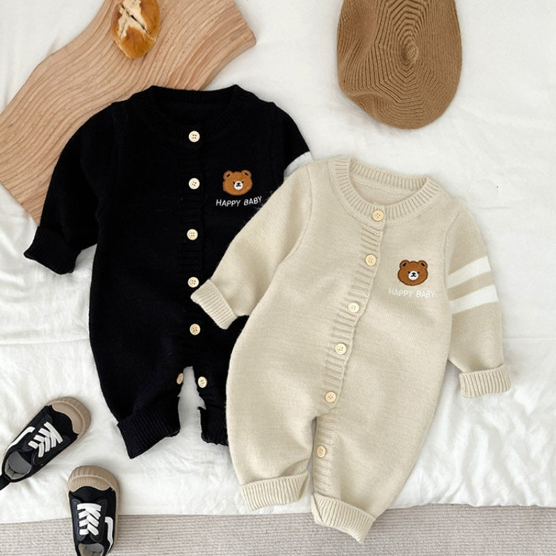 Baby Bear Knit Jumpsuit - Spring and Autumn Collection