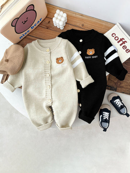 Baby Bear Knit Jumpsuit - Spring and Autumn Collection