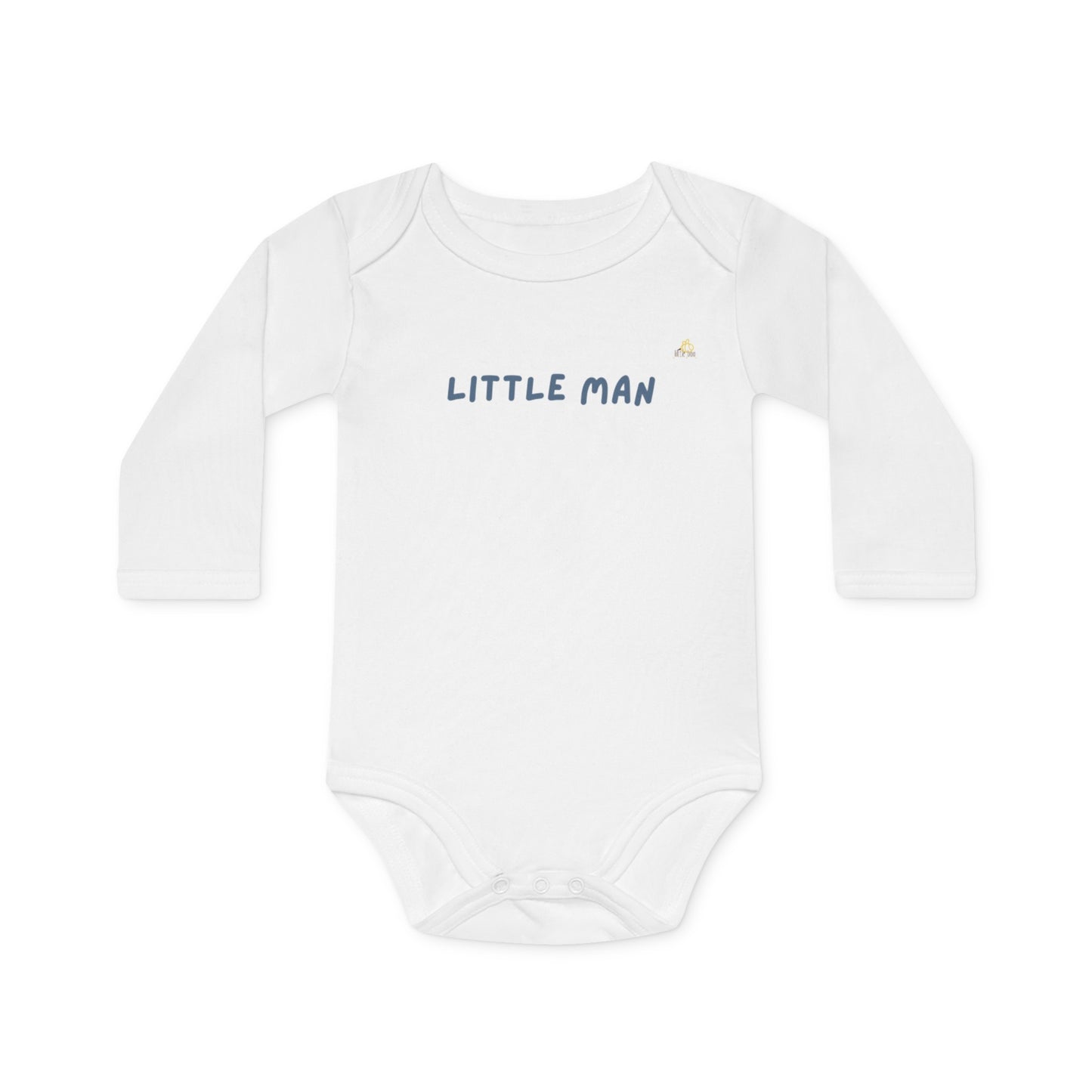 Little Man - Baby Long-Sleeve Organic Bodysuit