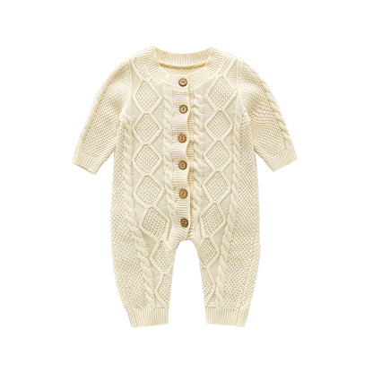 Cozy Cotton and Wool Baby Bodysuit