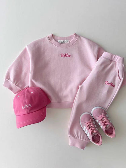 Comfortable Color Sweater and Sweatpants for Babies