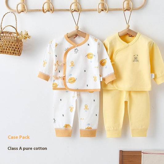 Newborn Class A Pure Cotton Baby Warm Pajamas