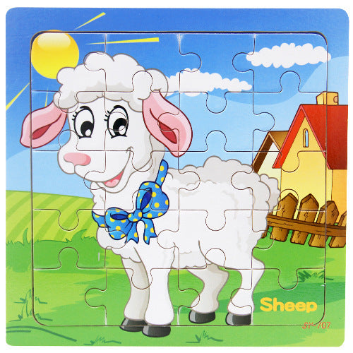 Wooden Animal Puzzle for Kids – Poultry-Themed Fun