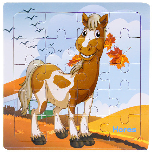 Wooden Animal Puzzle for Kids – Poultry-Themed Fun