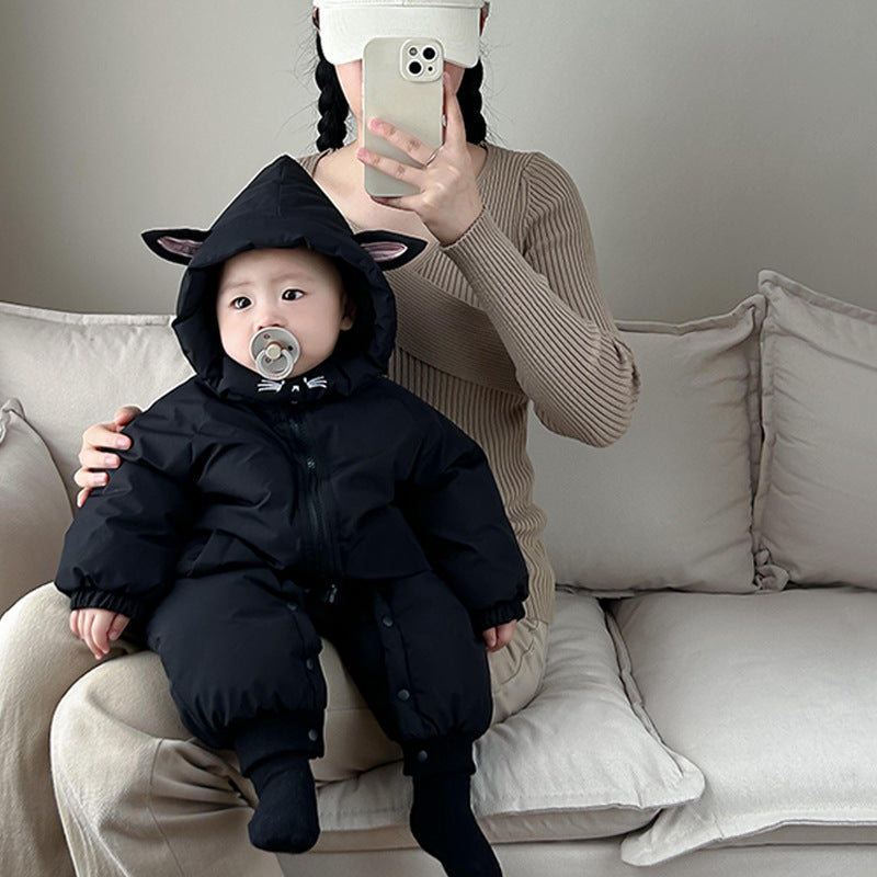 Baby Winter Jumpsuit – Thick & Cozy for Cold Weather