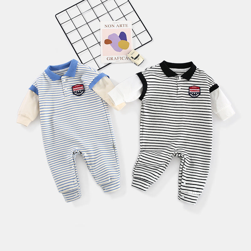 Striped Baby Onesie – Perfect for Fall Days