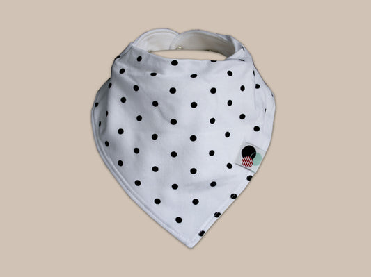 POLKA DOTS | Premium Plus Baby Bandana Bib (organic cotton)