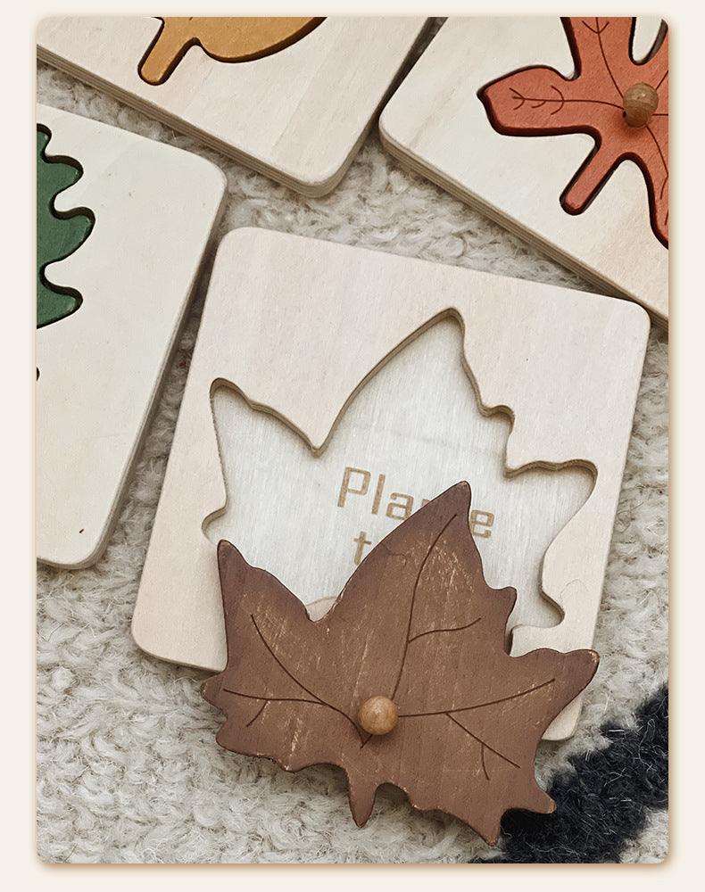 Montessori-Inspired Leaf Puzzle for Early Learning