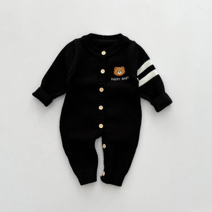 Baby Bear Knit Jumpsuit - Spring and Autumn Collection