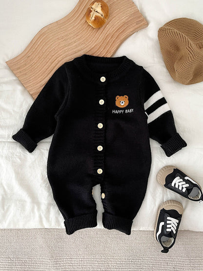 Baby Bear Knit Jumpsuit - Spring and Autumn Collection